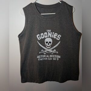 The Goonies Graphic Sleeveless Tank Top - Dark Gray